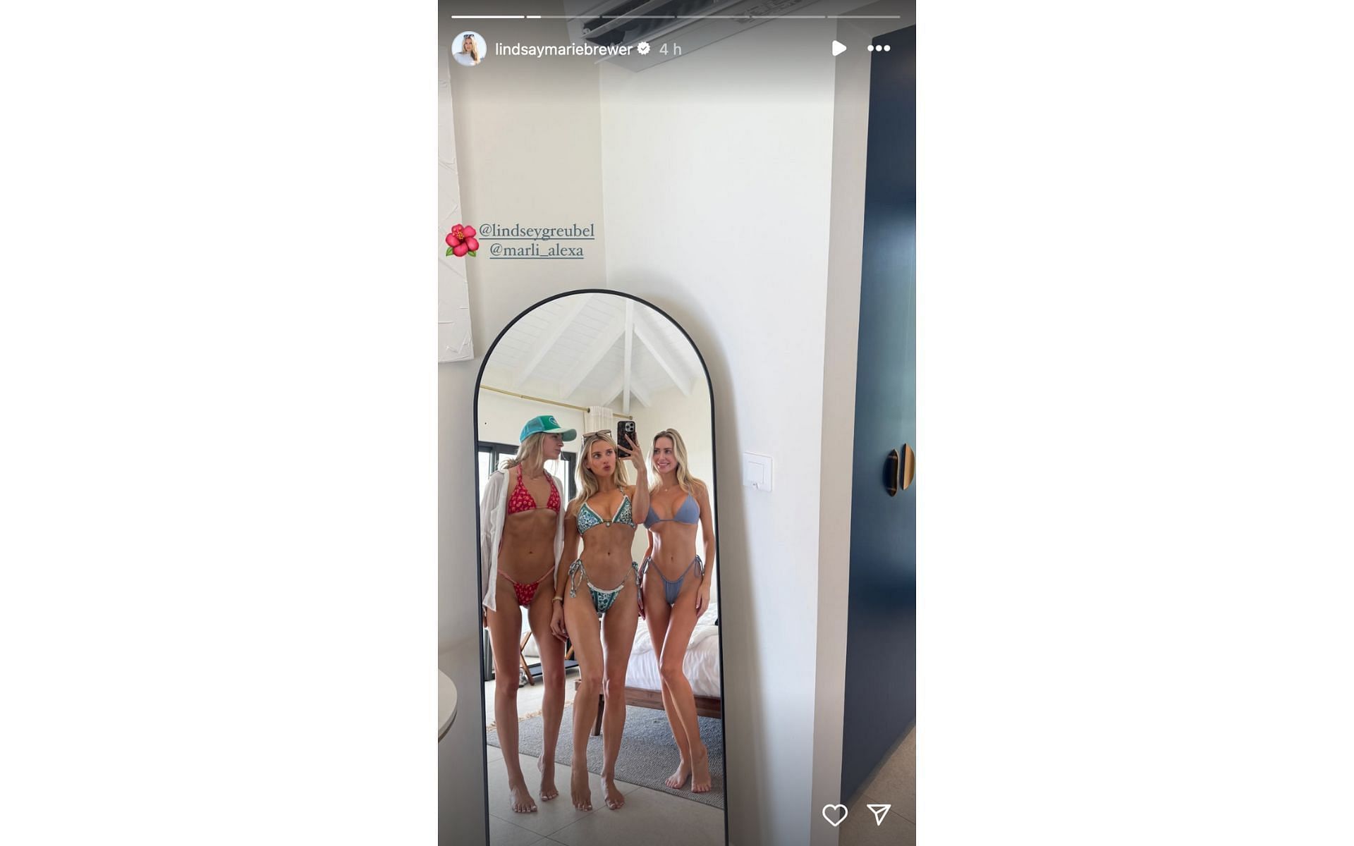 Lindsay Brewer's Instagram story on July 26 | Source: Instagram/@lindsaymariebrewer